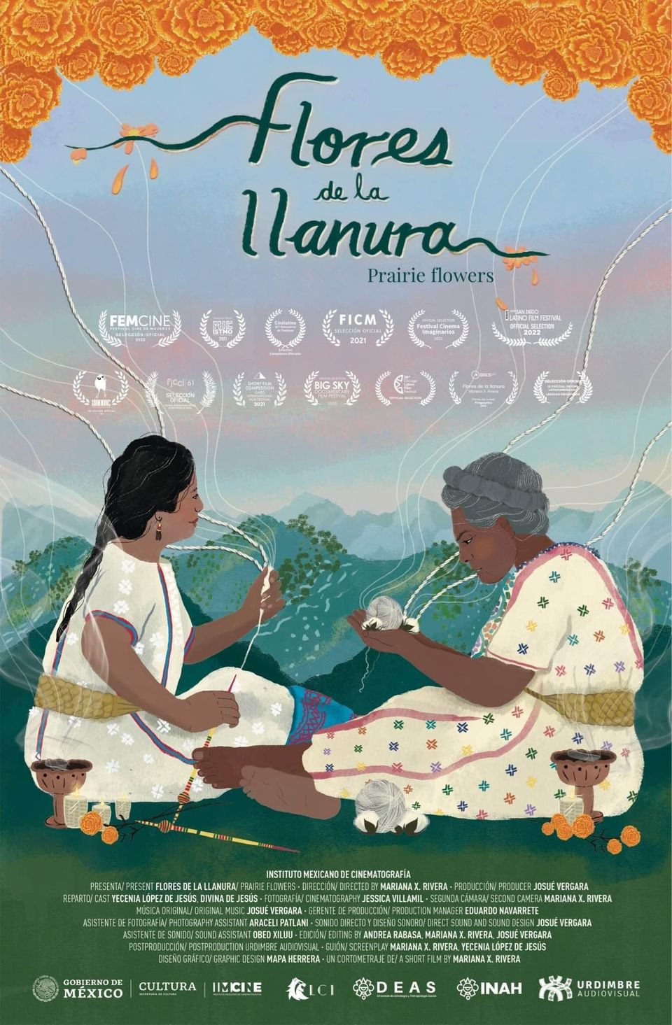 Cartel de Flores de la llanura